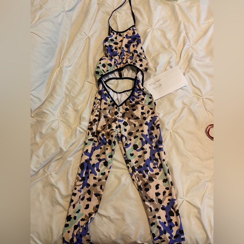 Club Exx Cut Out Cheetah Bodysuit